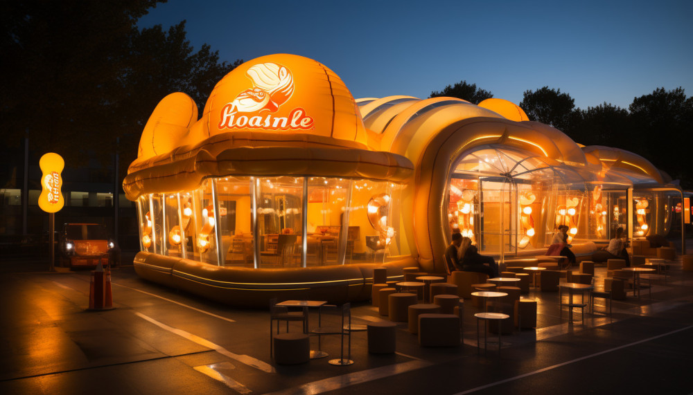 L'importance de l'éclairage pour les publicités gonflables nocturnes